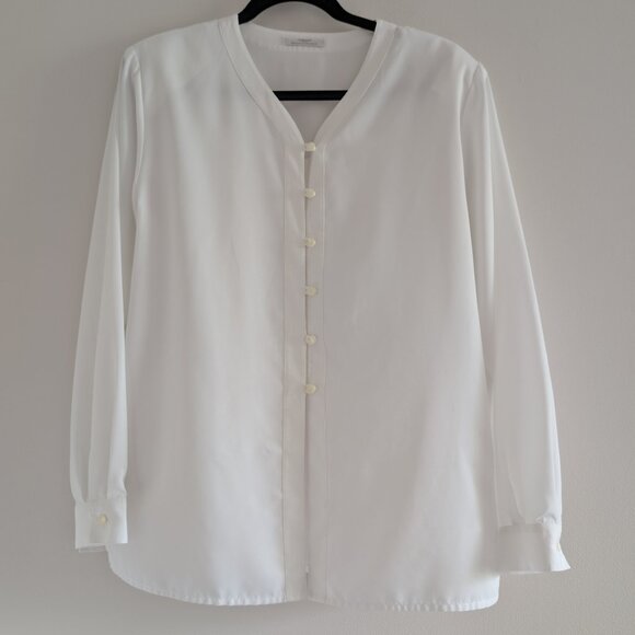 VINTAGE St Michael for Marks and Spencer white blouse - Picture 1 of 8